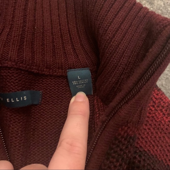Perry Ellis size Large 1/4 zip sweater - Picture 5 of 5